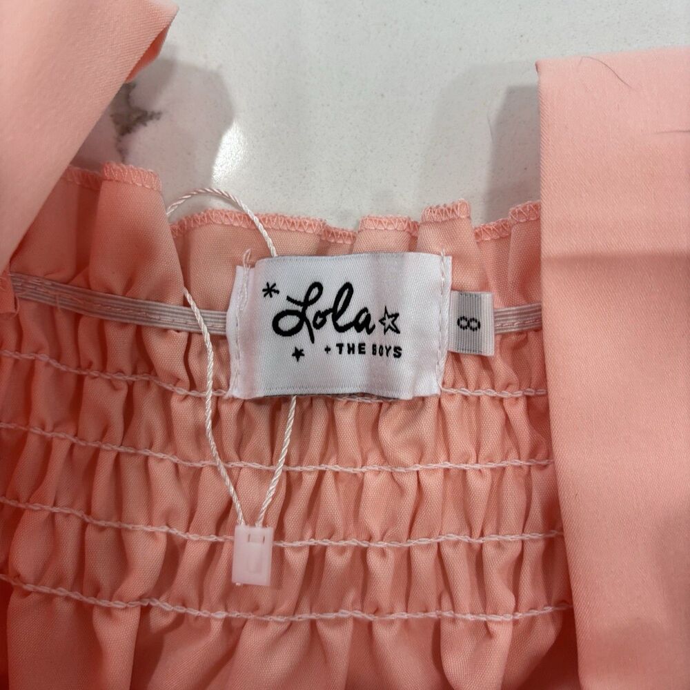 Lola And The Boys Dress Size 8 Pink 3D Flowers Spring Summer NWOT - Picture 5 of 7